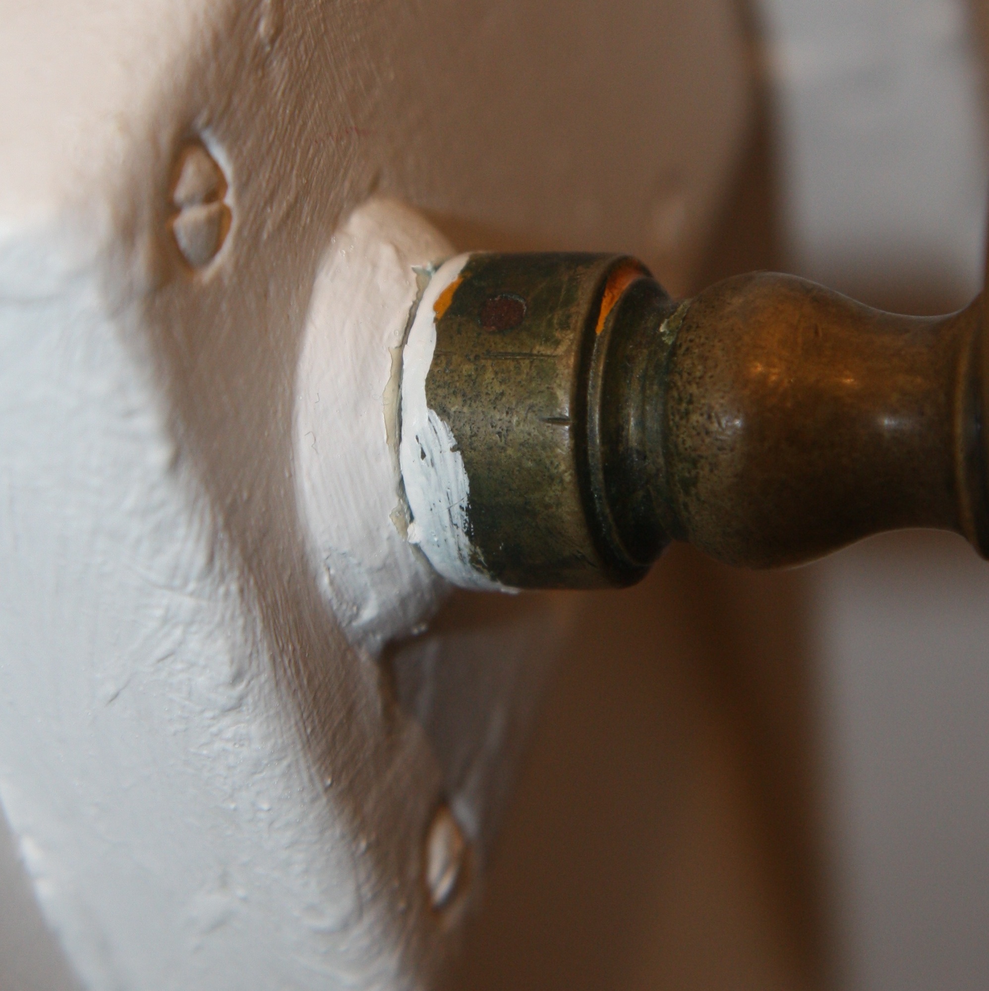 Peinture mal faite.
